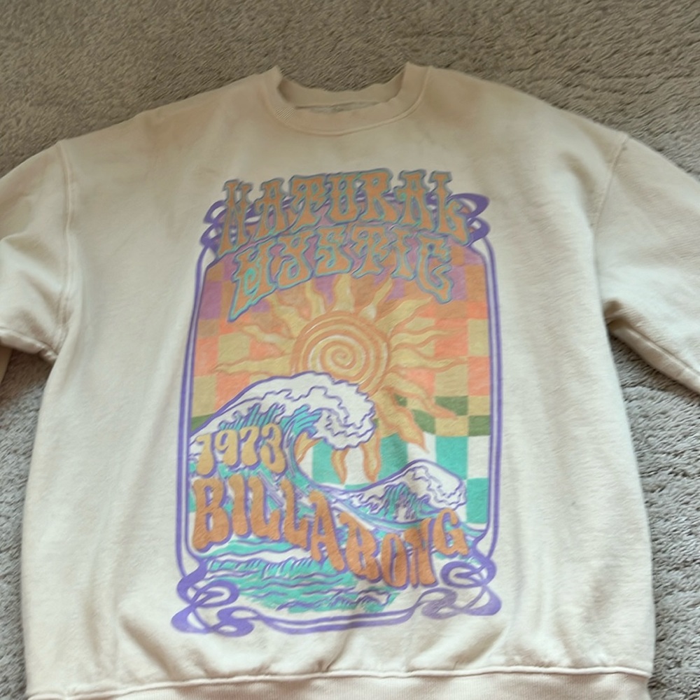 natural mystic billabong crewneck